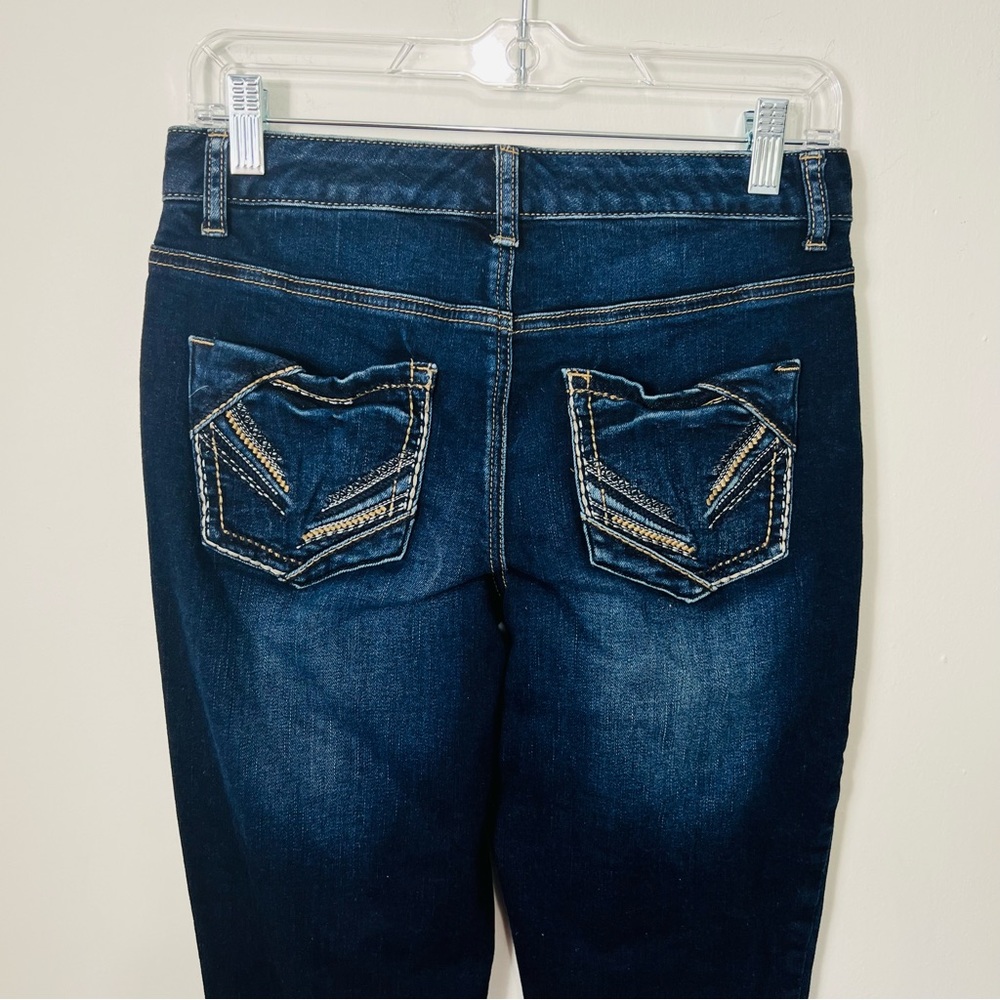 Maurices dark wash Capri denim jeans size 3/4 - Picture 6 of 13